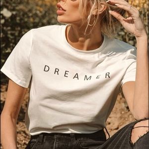 Shein, White XS Dreamer T-Shirt